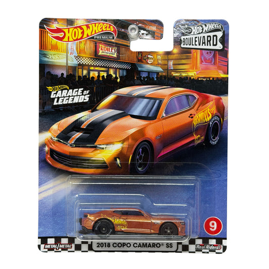 Hot Wheels Premium Boulevard #9 2018 COPO Camaro SS 1:64 Diecast