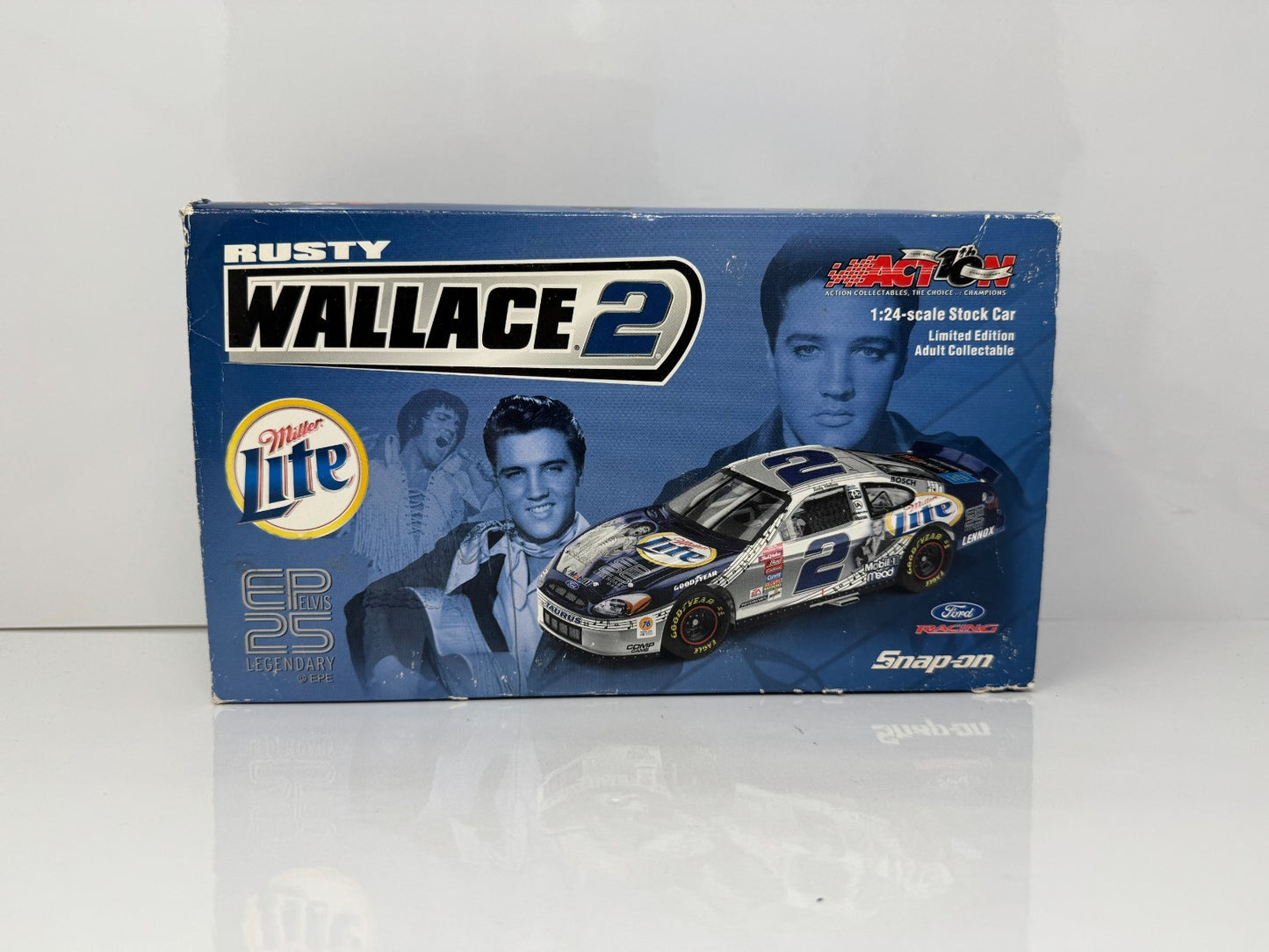 Action NASCAR Rusty Wallace #2 Miller Lite Elvis 2002 Taurus 1:24 Diecast