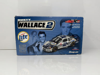 Action NASCAR Rusty Wallace #2 Miller Lite Elvis 2002 Taurus 1:24 Diecast