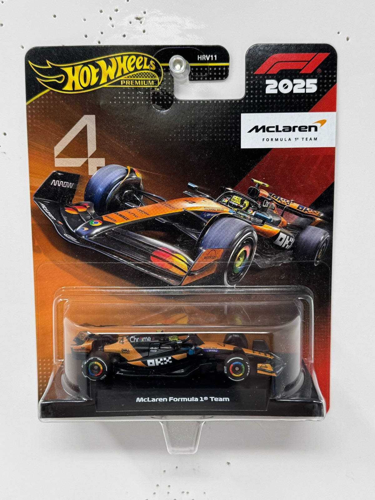 Hot Wheels Premium F1 McLaren Formula One Team #4 1:64 Diecast