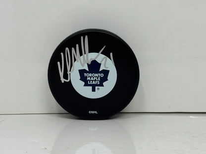 Kirk Muller Toronto Maple Leafs Signed NHL Autograph Puck Silver Auto