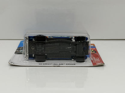 Hot Wheels HW Flames 1955 Chevy Bel Air Gasser Blue 1:64 Diecast Short Card
