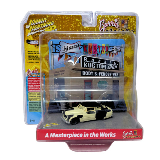 Johnny Lightning Barris Kustom 1949 Mercury Silver Screen Dioramas 1:64 Diecast