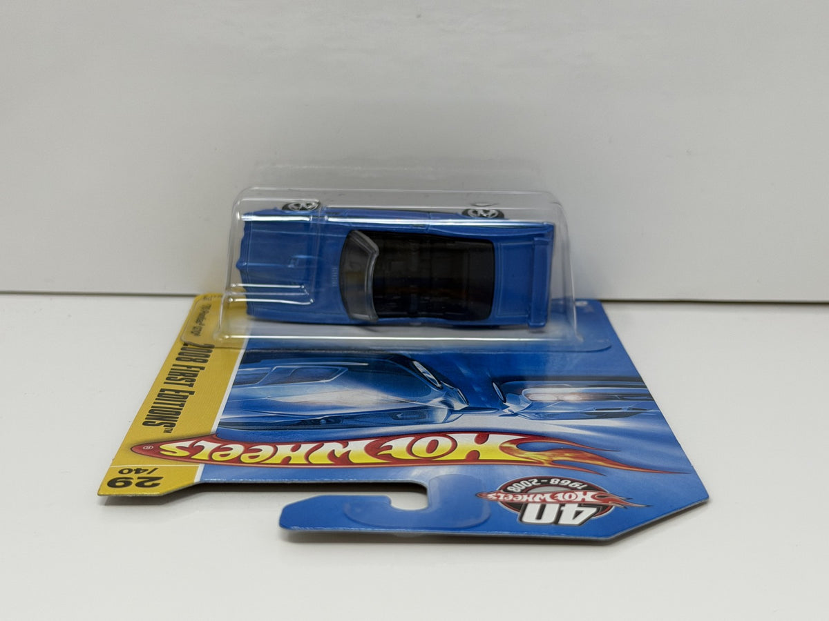 Hot Wheels 2008 First Editions 1970 Pontiac GTO 1:64 Diecast Blue