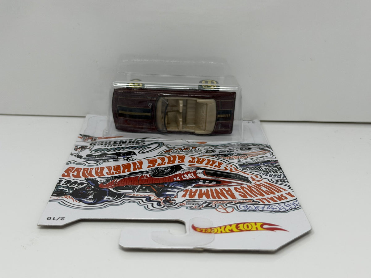 Hot Wheels 50th Camaro 1969 Chevrolet Camaro Convertible 1:64 Diecast Maroon