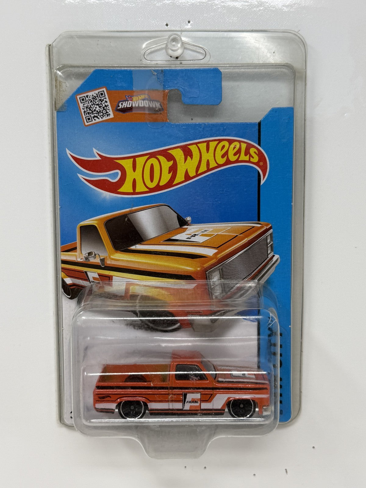 Hot Wheels City 1983 Chevy Silverado FRAM 1:64 Diecast Orange