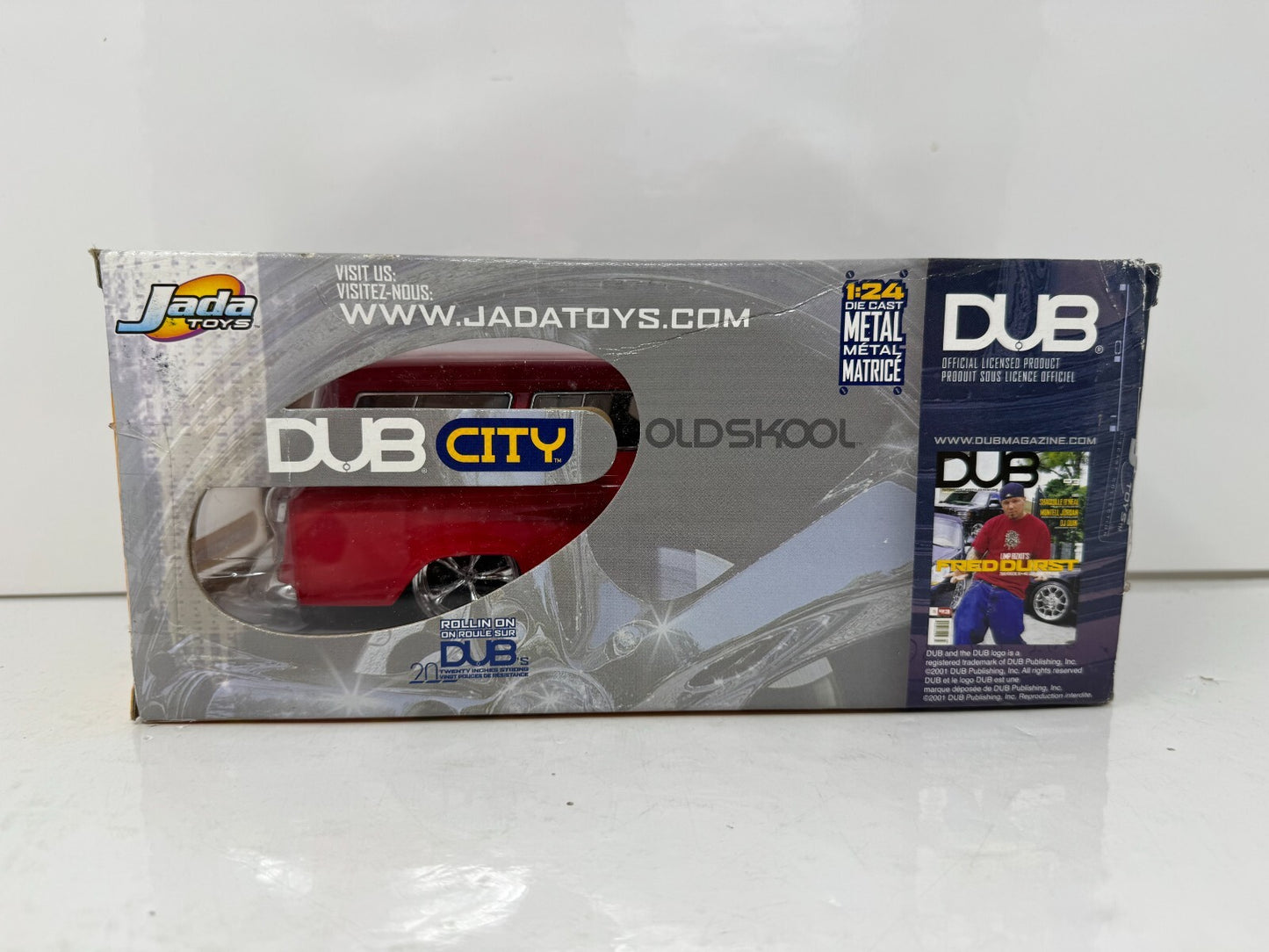 Jada Dub City 1957 Chevy Suburban 1:24 Diecast KMC Wheels 20 Inch SS Rims