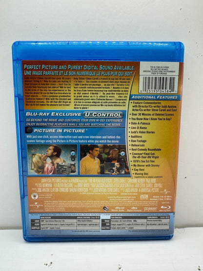 The 40-Year-Old Virgin (Blu-ray) Steve Carell Comedy Good Condition!!!