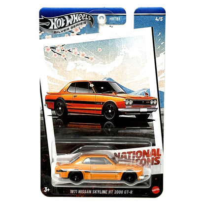 Hot Wheels National Icons 1971 Nissan Skyline HT 2000 GT-R 1:64 Diecast
