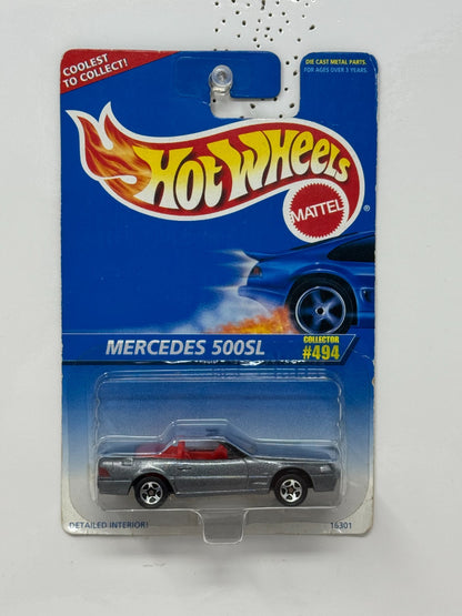Hot Wheels Mercedes 500 SL 1:64 Diecast Silver