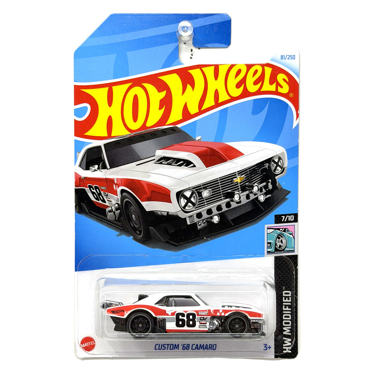 Hot Wheels HW Modified Custom 1968 Camaro 1:64 Diecast White