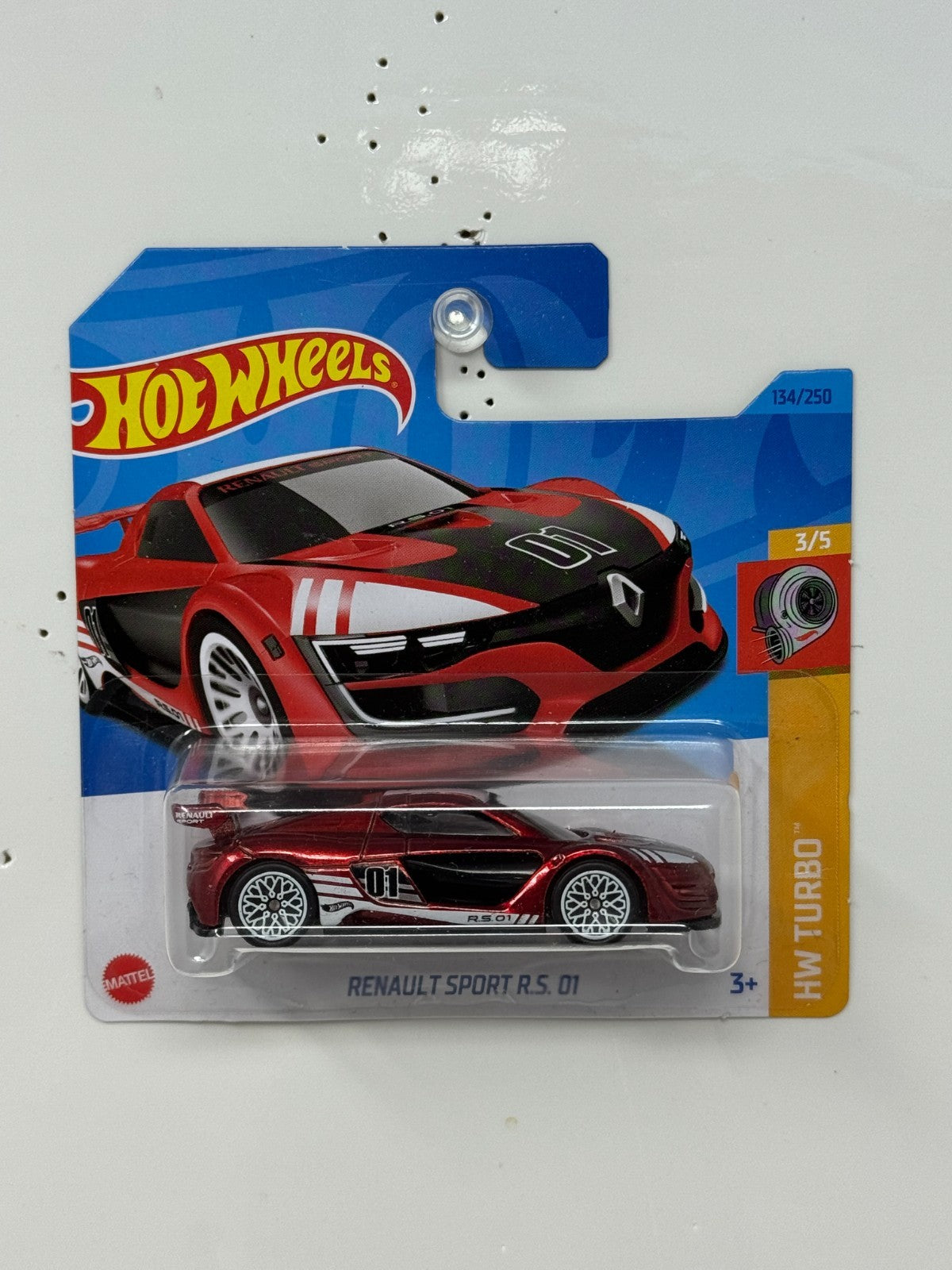 Hot Wheels Super Treasure Hunt Renault Sport R.S. 01 1:64 Diecast Short Card