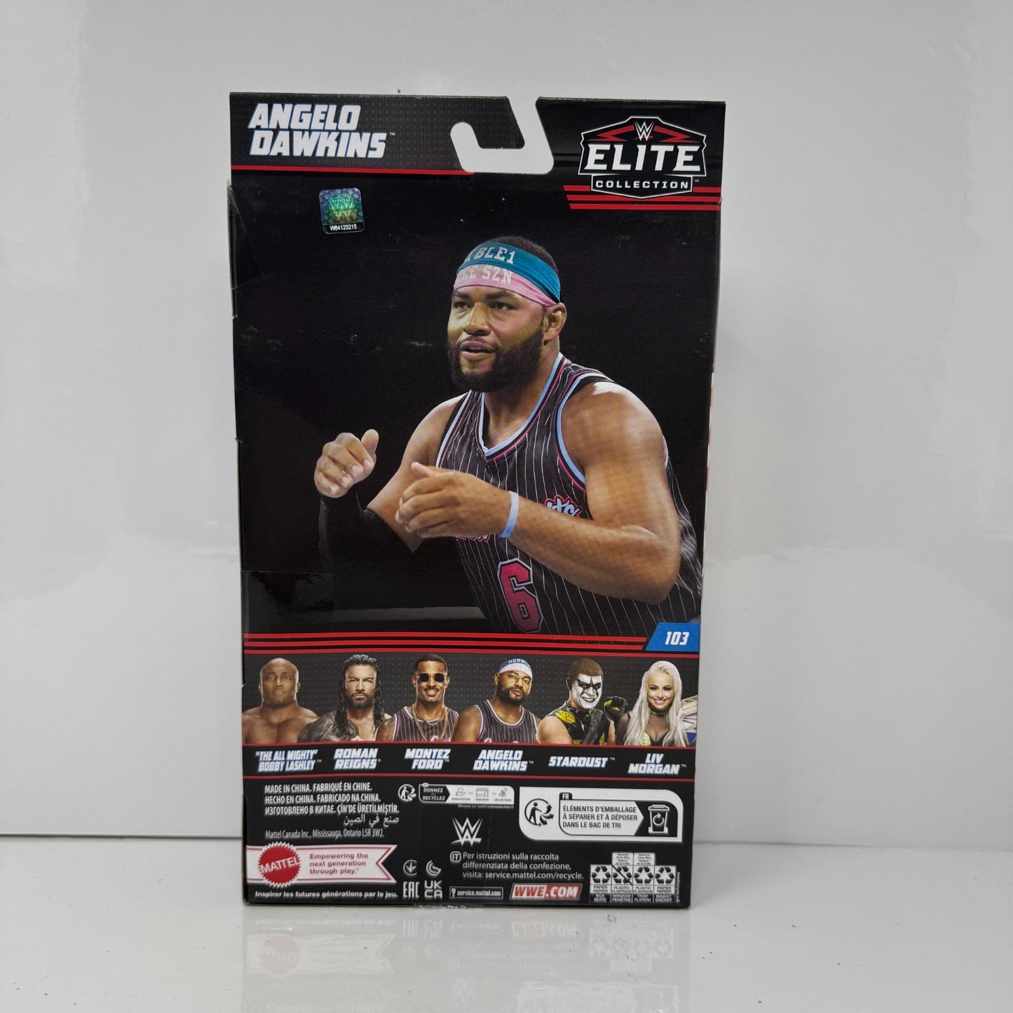 Mattel WWE Elite Collection Series 103 Angelo Dawkins Action Figure
