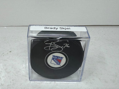 Brady Skjei New York Rangers Fanatics Signed NHL Autograph Puck COA