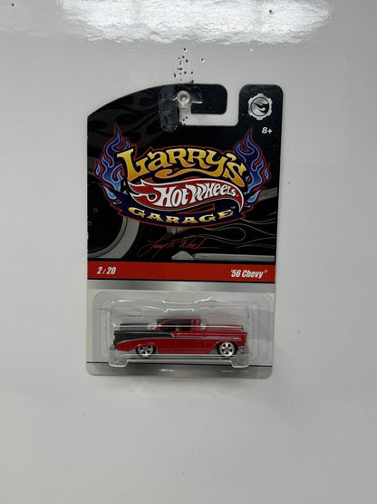 Hot Wheels Larry's Garage 1956 Chevrolet Chevy 1:64 Diecast Real Riders