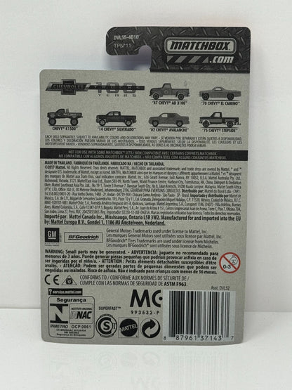 Matchbox Chevrolet 100 Years Chevy K1500 1:64 Diecast