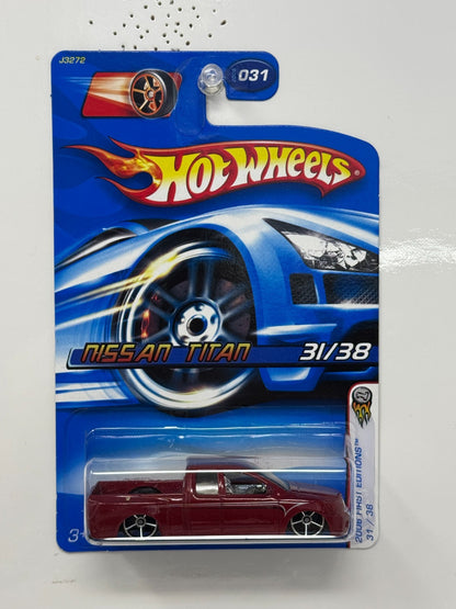Hot Wheels 2006 First Editions Nissan Titan 1:64 Diecast Red V2