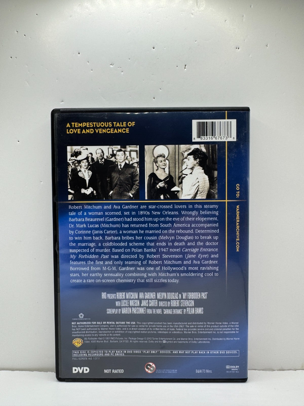 My Forbidden Past (DVD) Ava Gardner Drama