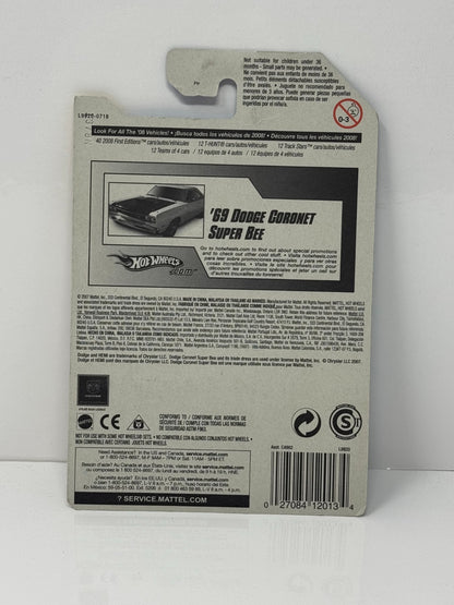 Hot Wheels First Editions 1969 Dodge Coronet Super Bee 1:64 Diecast White