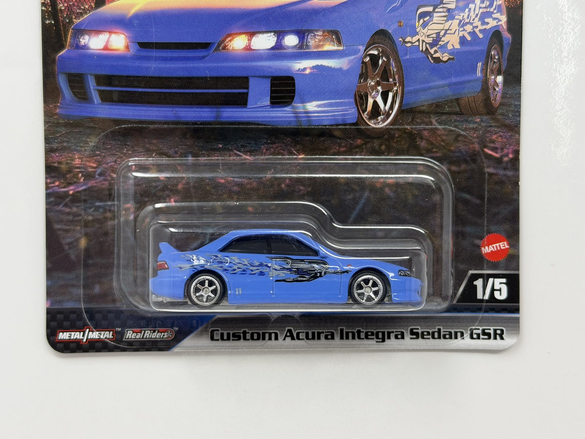 Hot Wheels Premium Fast & Furious Custom Acura Integra Sedan GSR 1:64 Diecast