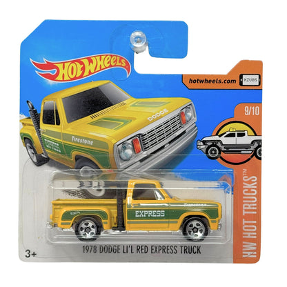 Hot Wheels Hot Trucks 1978 Dodge Li’l Red Express 1:64 Diecast Short Card V3