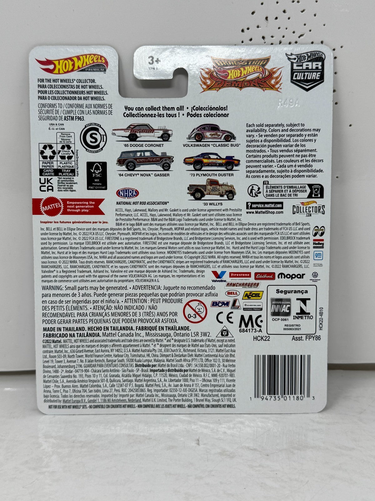 Hot Wheels Premium Drag Strip Demons 1973 Plymouth Duster 1:64 Diecast