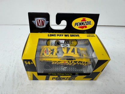 M2 Machines Pennzoil 1971 Dodge Challenger Funny Car 1:64 Diecast