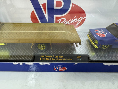 M2 Machines VP Racing 1976 GMC Sierra Grande 15 & Hauler CHASE 1:64 Diecast