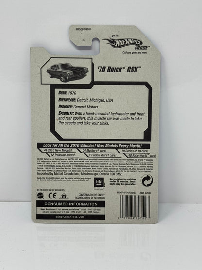 Hot Wheels Muscle Mania 1970 Buick GSX 1:64 Diecast Factory Sealed V2