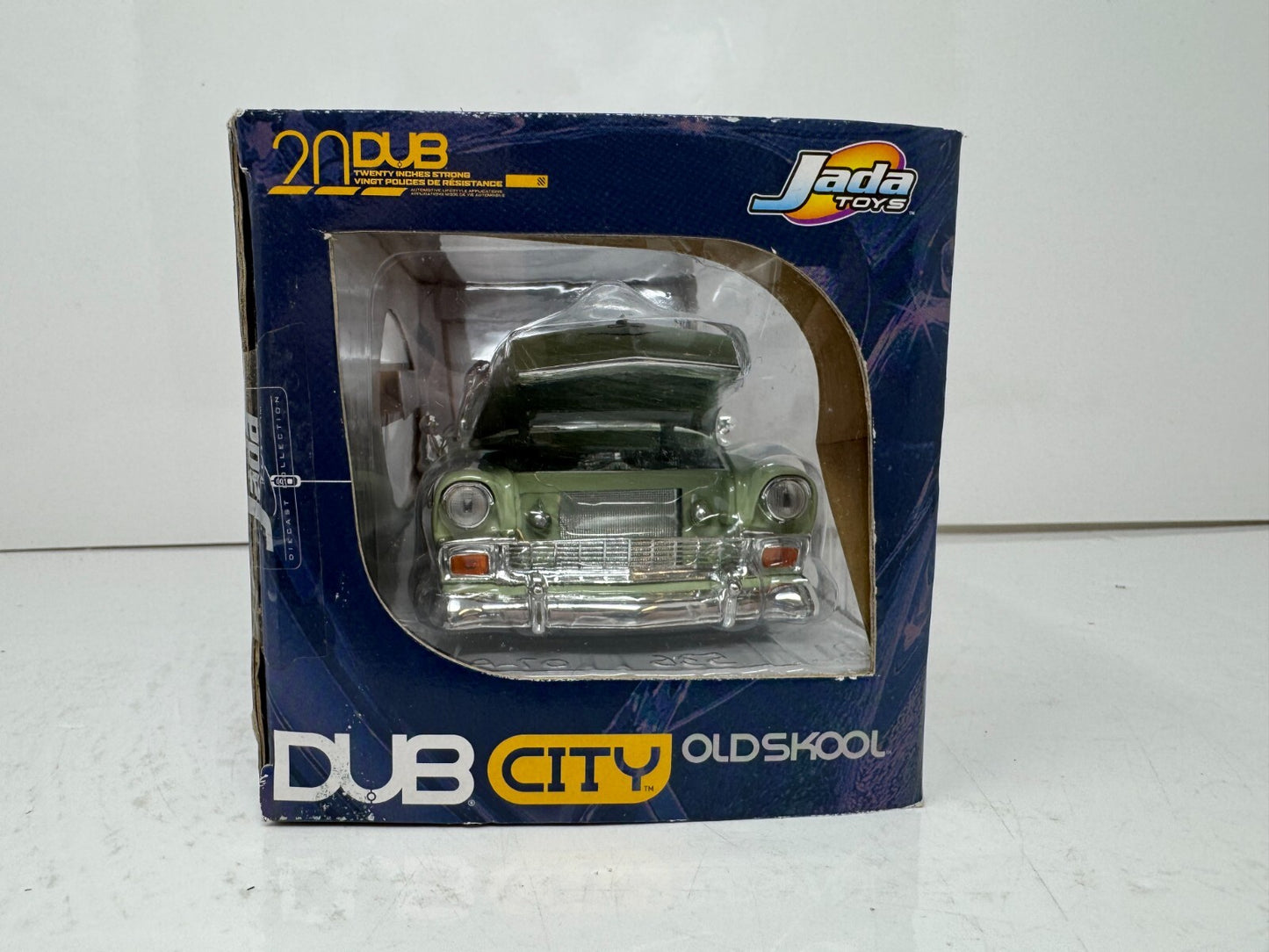 Jada Dub City Oldskool 1956 Chevy Bel Air 1:24 Diecast KMC Wheels 22 Inch DTS