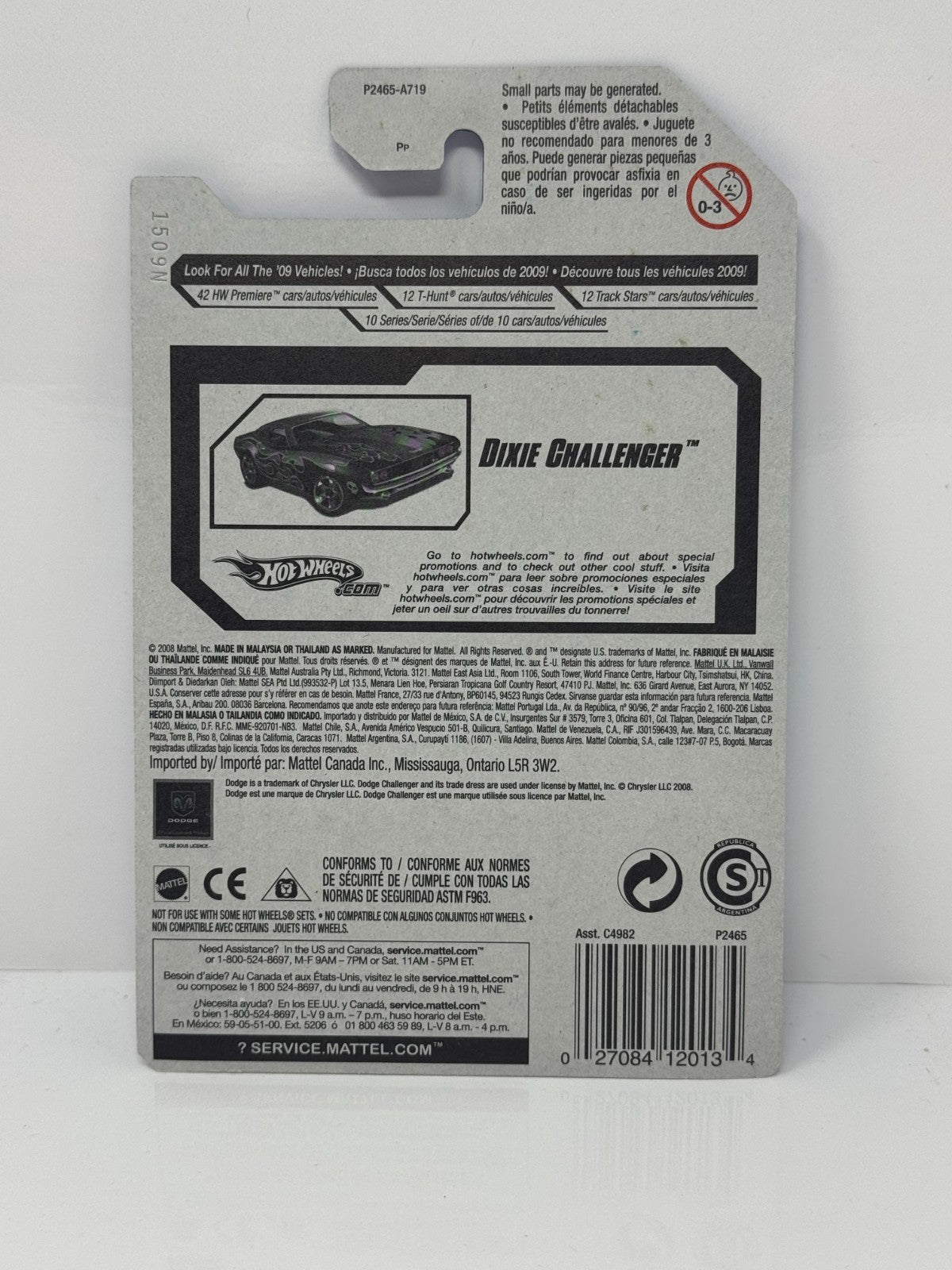 Hot Wheels Rebel Rides Dixie Challenger 1:64 Diecast Red Flames