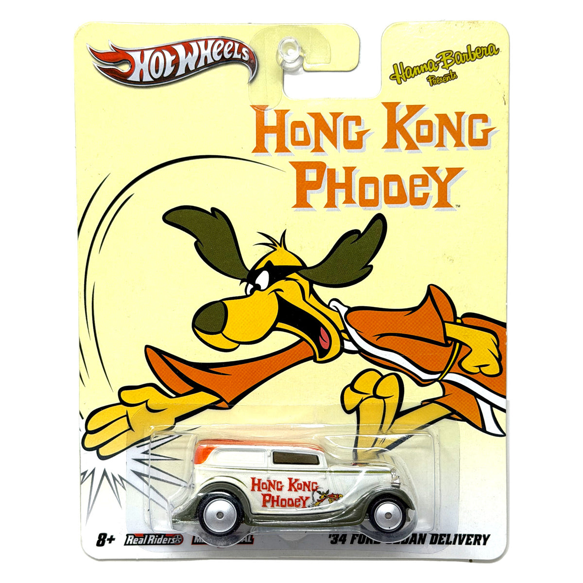 Hot Wheels Hong Kong Phooey 1934 Ford Sedan Delivery 1:64 Real Riders