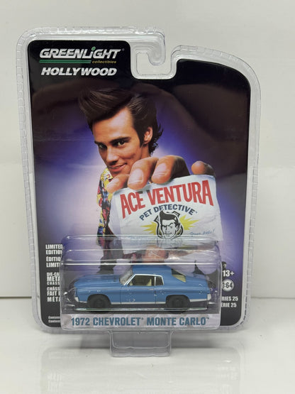 Greenlight Hollywood Ace Ventura 1972 Chevrolet Monte Carlo 1:64 Diecast