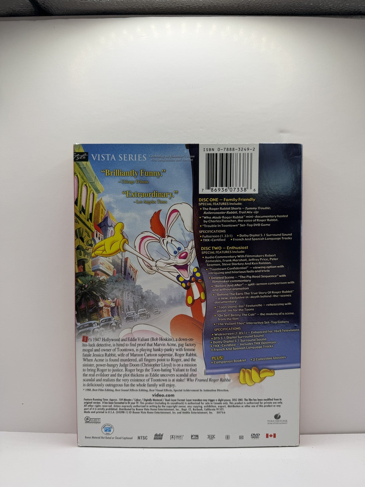 Who Framed Roger Rabbit Vista Series (DVD) Bob Hoskins Comedy