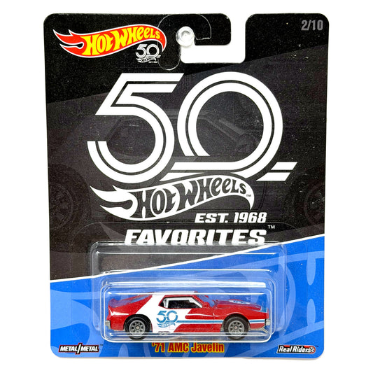 Hot Wheels 50th Favorites 1971 AMC Javelin 1:64 Diecast Real Riders