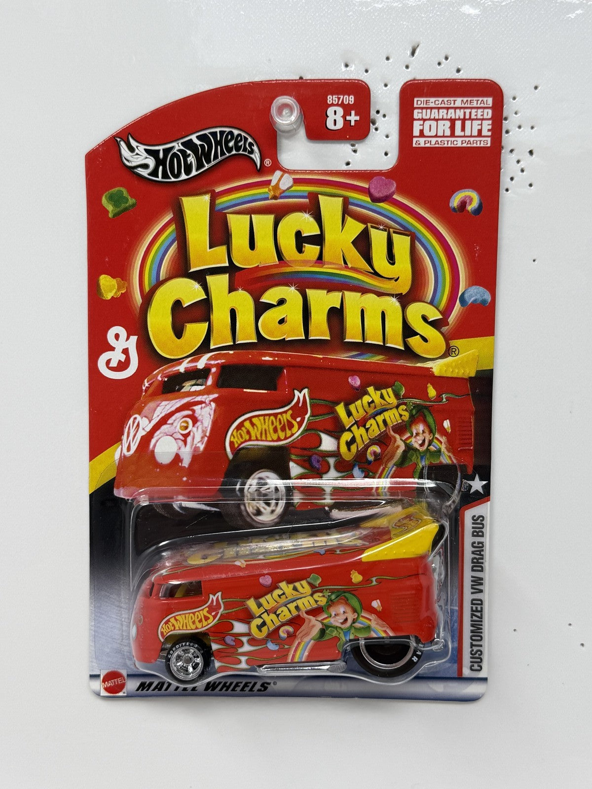 Hot Wheels Lucky Charms Customized VW Drag Bus General Mills 1:64 Diecast