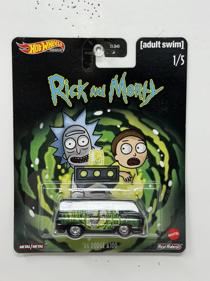 Hot Wheels Premium Rick and Morty 1966 Dodge A100 1:64 Real Riders