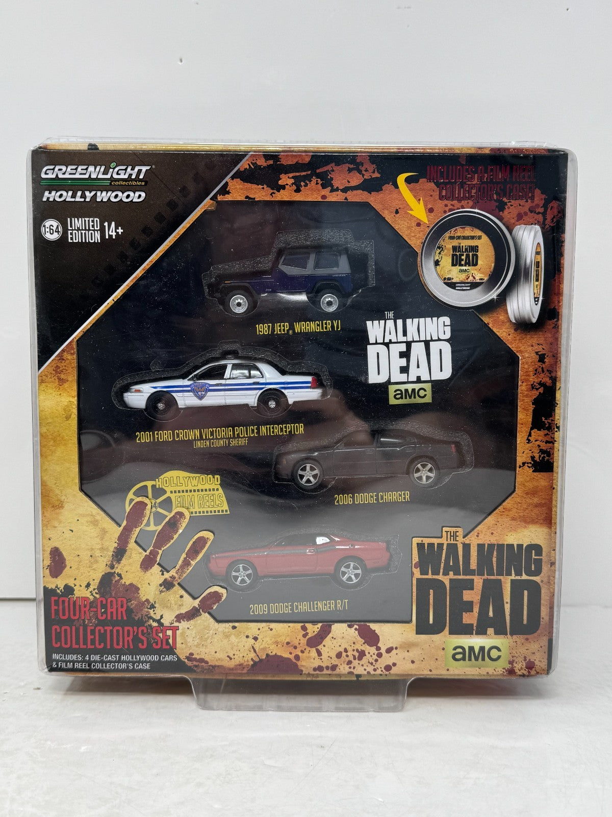 Greenlight Hollywood The Walking Dead Four-Car Collector’s Set 1:64 Diecast