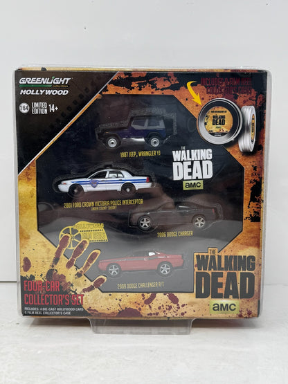 Greenlight Hollywood The Walking Dead Four-Car Collector’s Set 1:64 Diecast