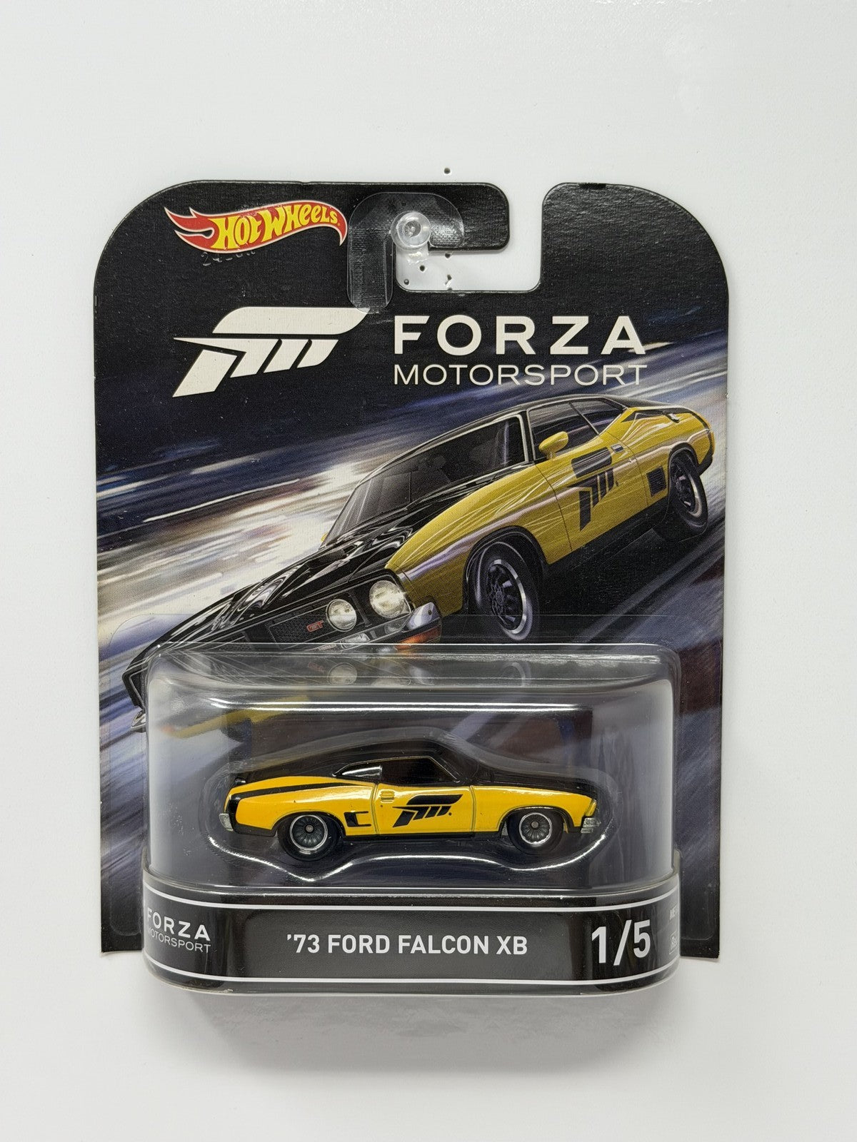 Hot Wheels Retro Entertainment Forza 1973 Ford Falcon XB 1:64 Diecast Yellow