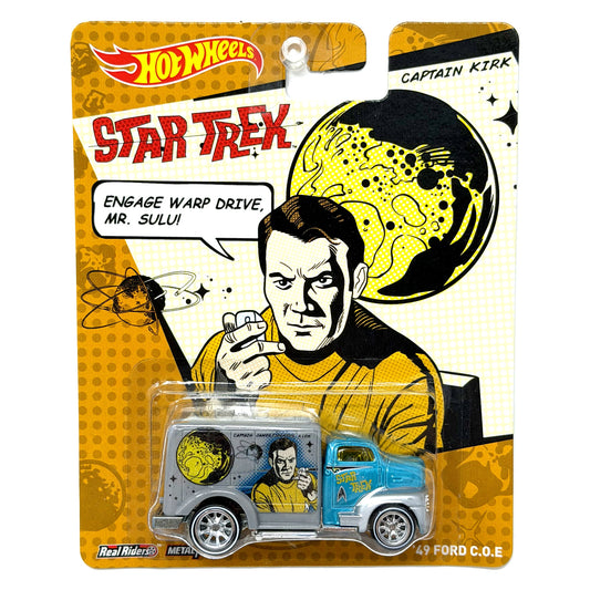 Hot Wheels Star Trek Captain Kirk 1949 Ford C.O.E. 1:64 Real Riders