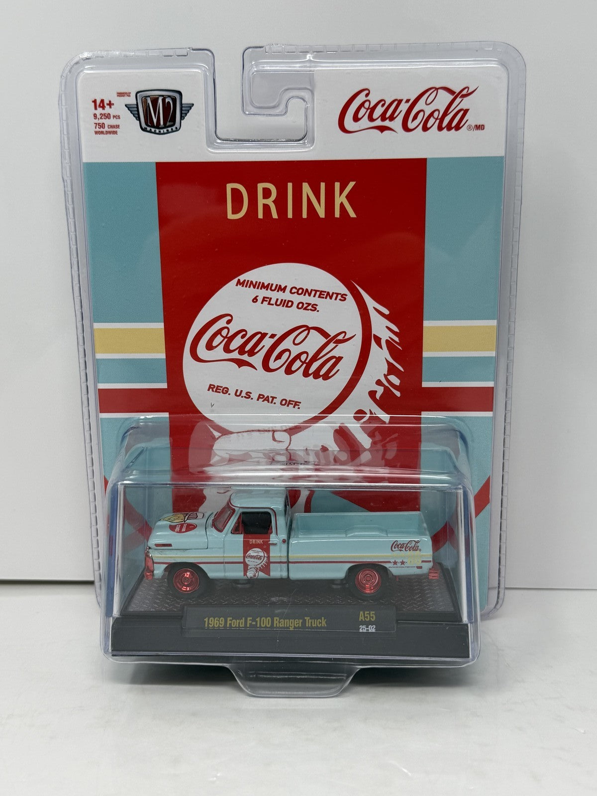 M2 Machines Coca-Cola 1969 Ford F-100 Ranger Truck CHASE 1:64 Diecast