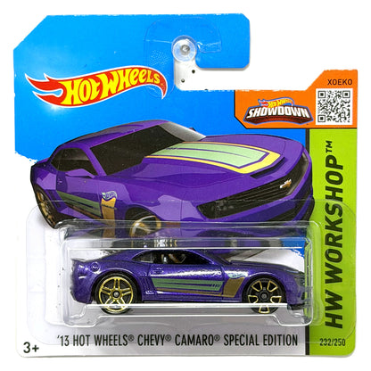 Hot Wheels HW Workshop 2013 Camaro Special 1:64 Diecast Purple Short Card