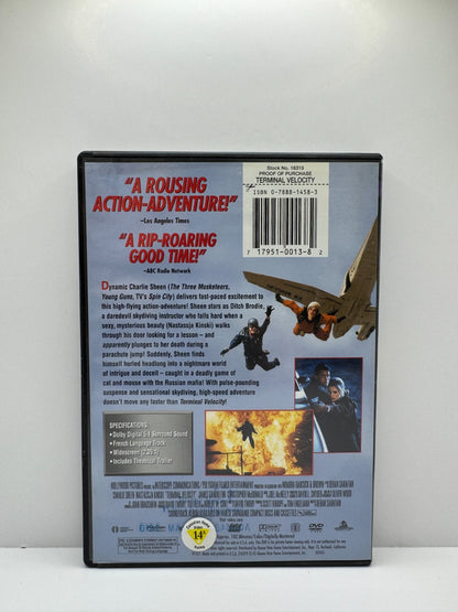 Terminal Velocity (DVD) Charlie Sheen Action