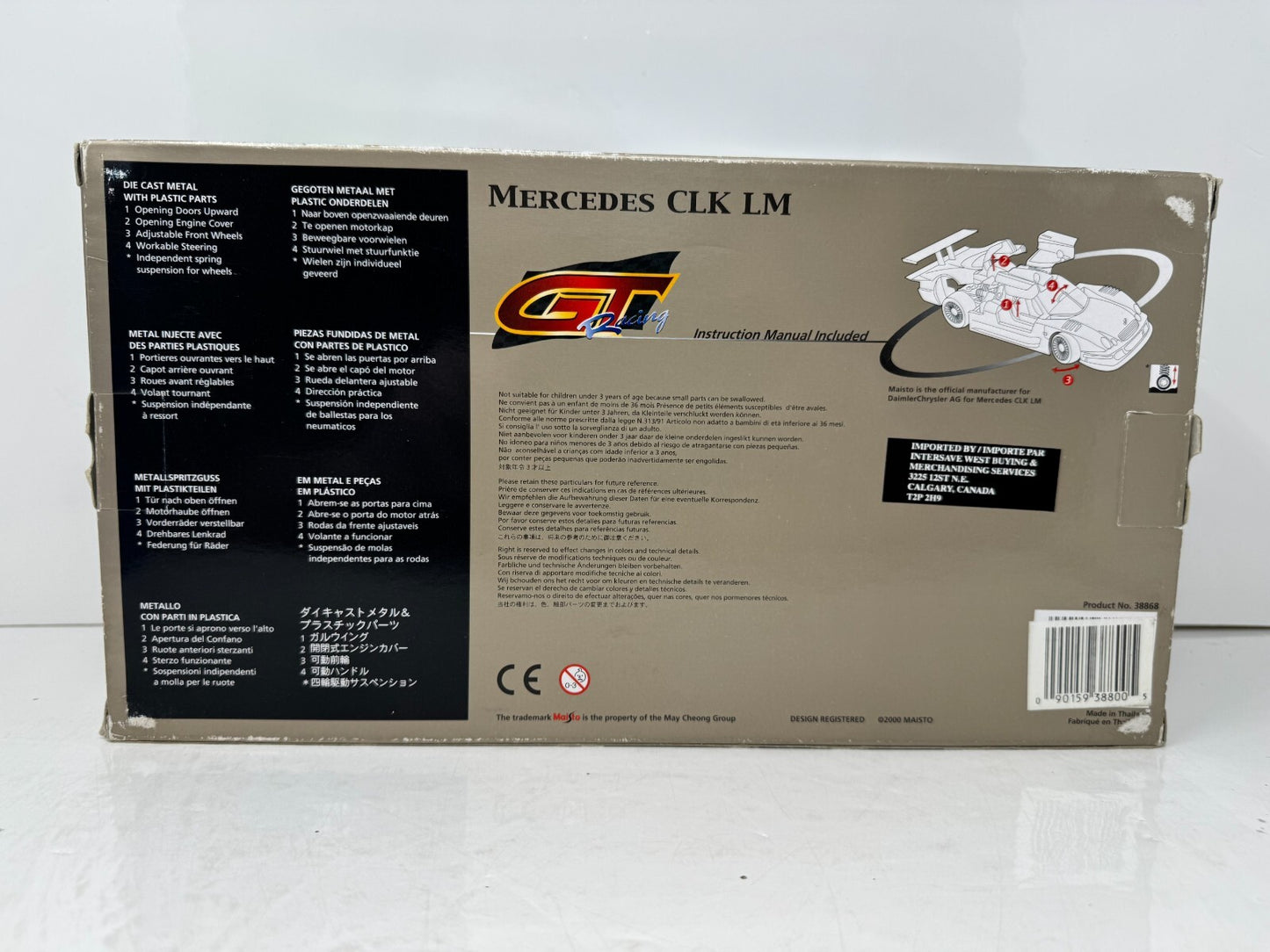 Maisto GT Racing Mercedes CLK LM 1:18 Diecast