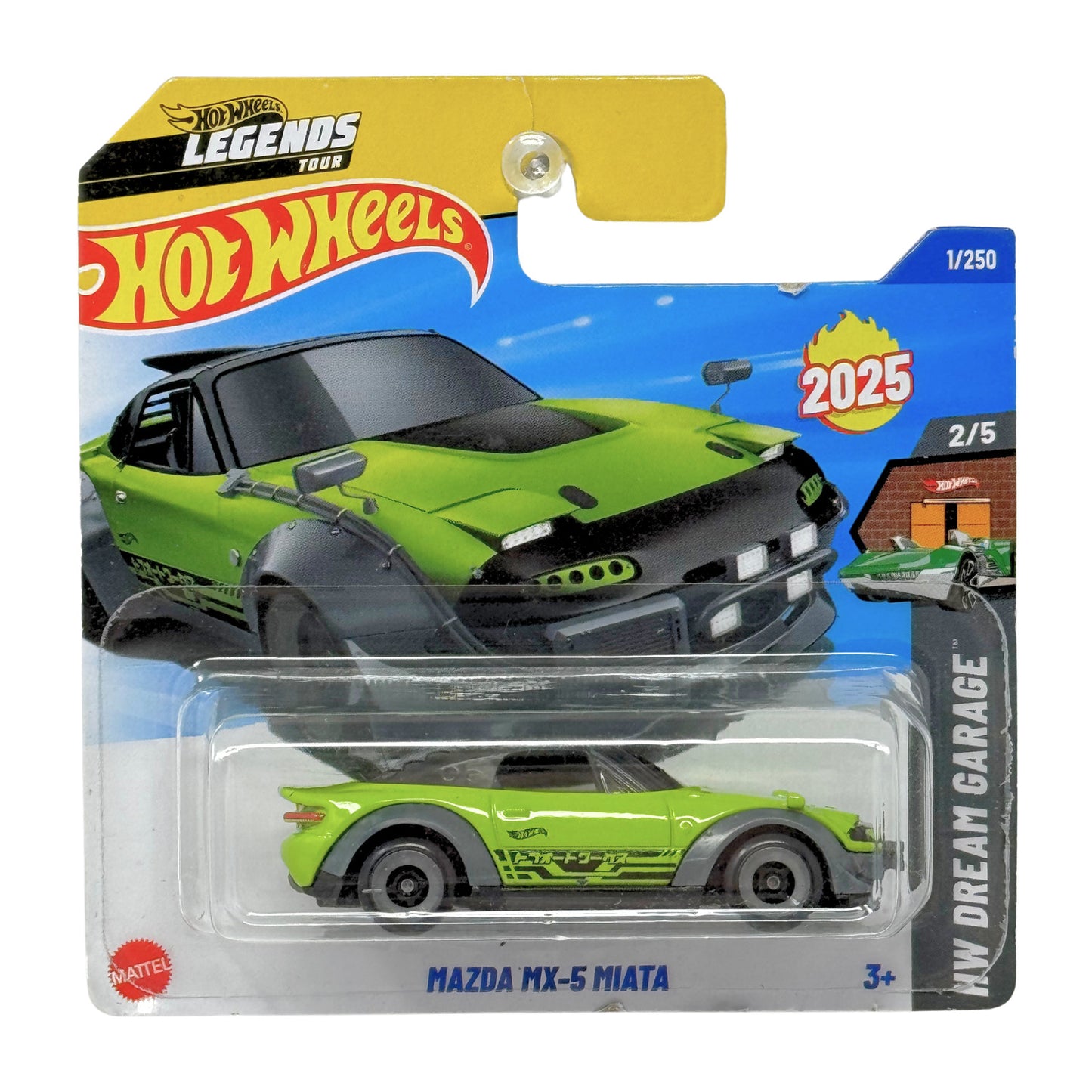 Hot Wheels Dream Garage Mazda MX-5 Miata 1:64 Diecast Short Card