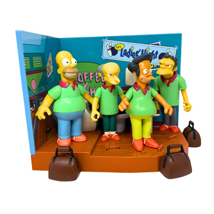 Simpsons World of Springfield Barney's Bowl-A-Rama Pin Pals Playmates Playset