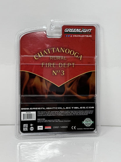 Greenlight Chattanooga Rural Fire Dept 1967 Jeep Jeepster Commando 1:64 Diecast