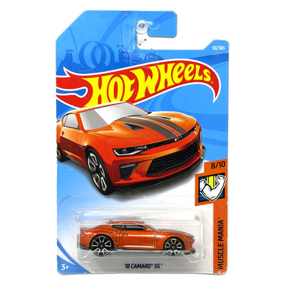 Hot Wheels Muscle Mania 2018 Chevrolet Camaro SS 1:64 Diecast Orange