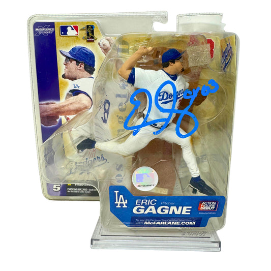 McFarlane MLB Eric Gagne Los Angeles Dodgers Figure Autographed JSA Certified